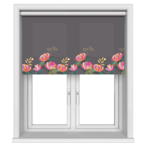 TwistFit Sara Miller Peony Border Dark Grey Motorised