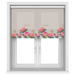 TwistFit Sara Miller Peony Border Pale Grey Motorised