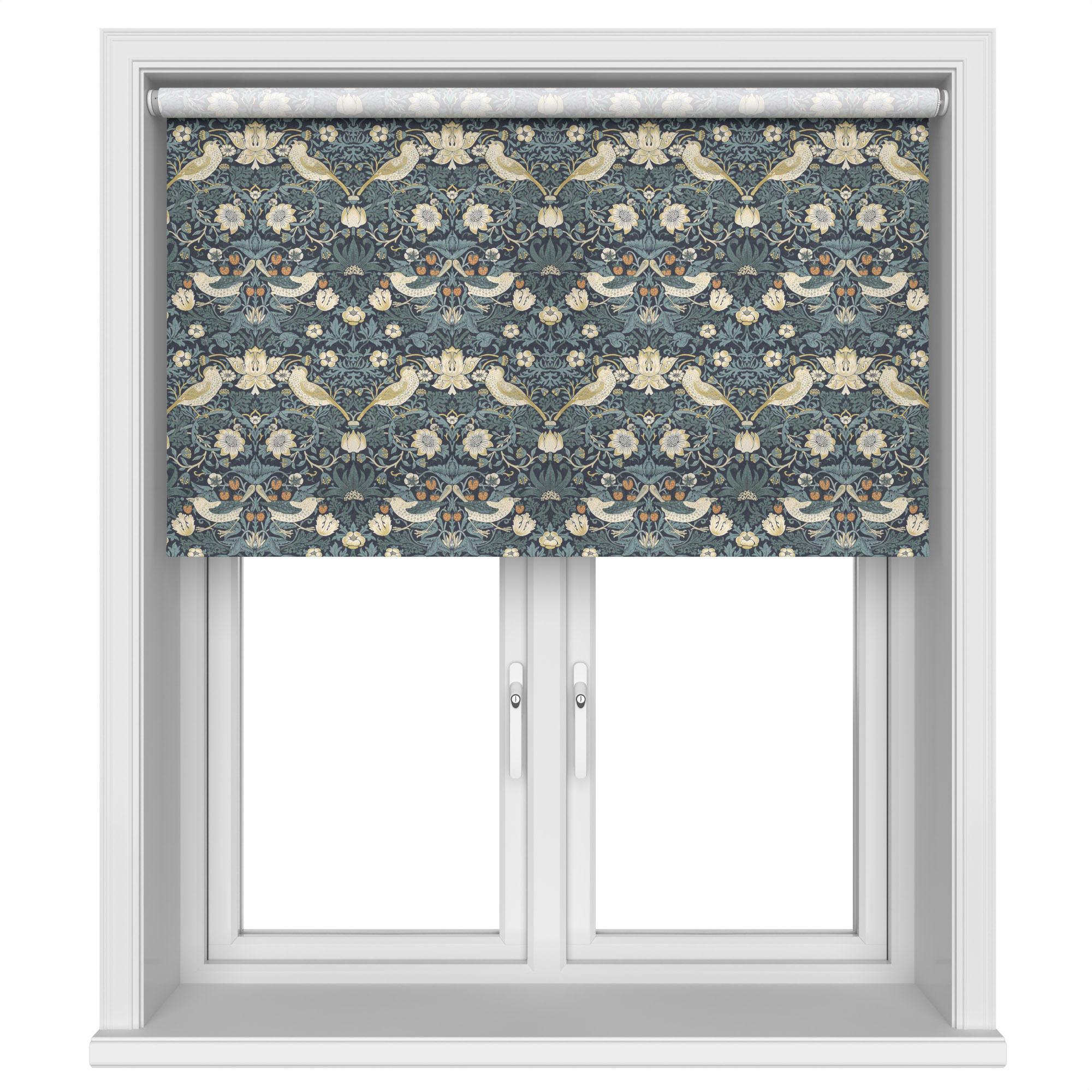 TwistFit William Morris At Home Strawberry Thief Indigo Motorised