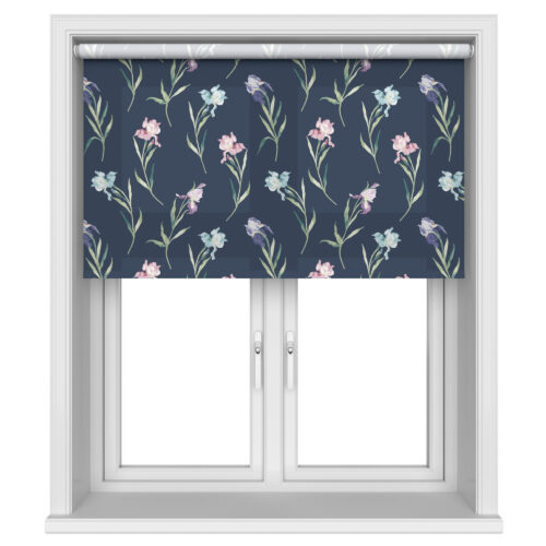 TwistFit Laura Ashley Hawling Irises Midnight Navy Motorised