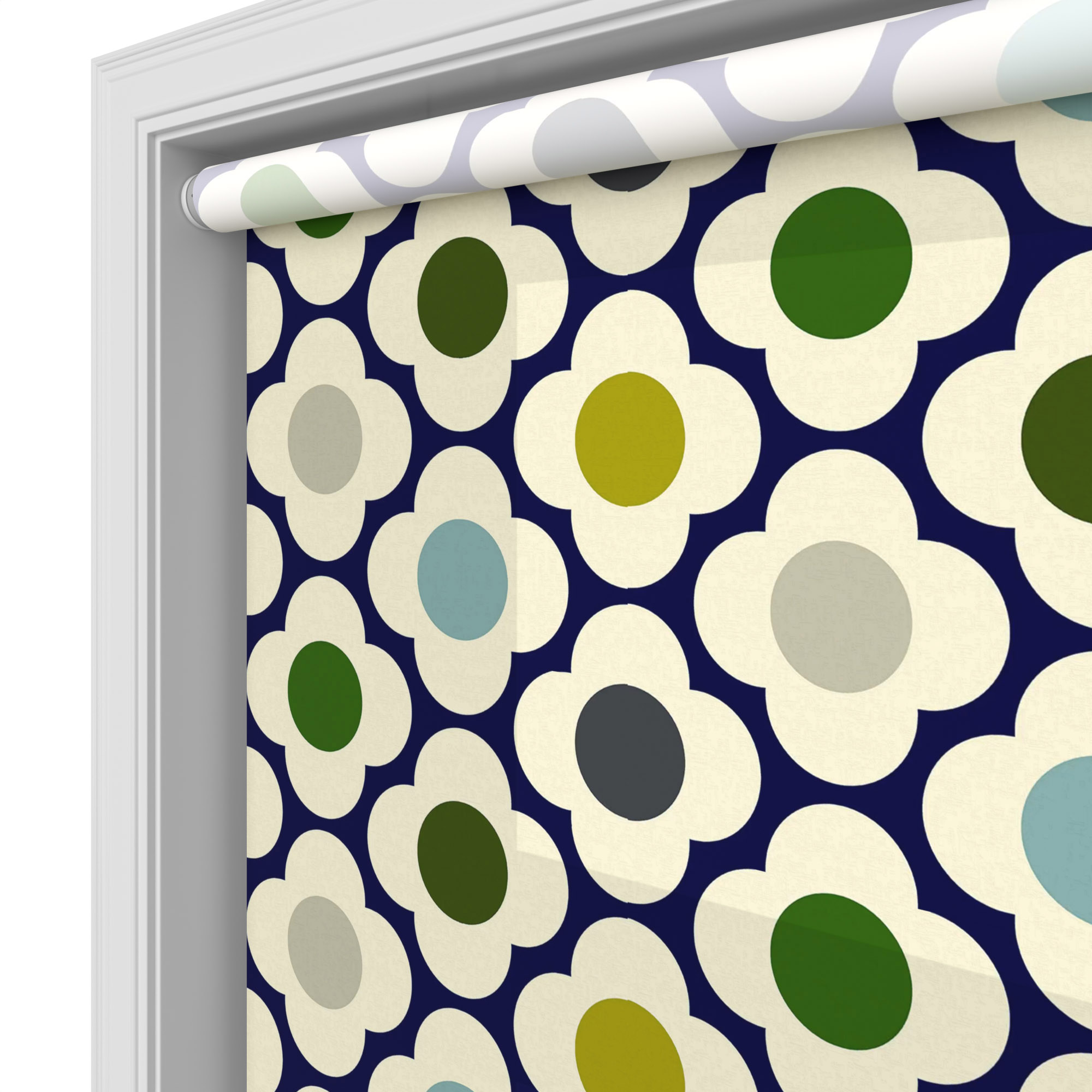 TwistFit Orla Kiely Spot Flower Blue Multi Motorised - Image 4