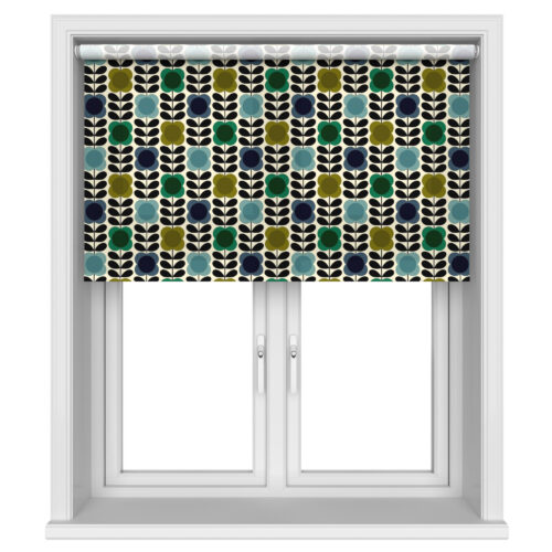 TwistFit Orla Kiely Spot Flower Stem Blue & Green Motorised