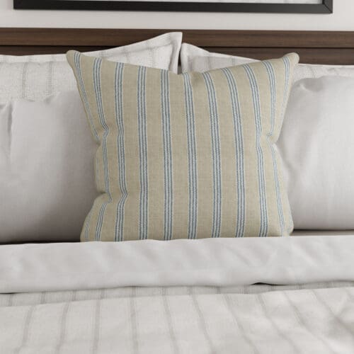 Emily Bond George Stripe Indigo Cushion