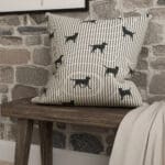 Emily Bond Marley Coal Cushion