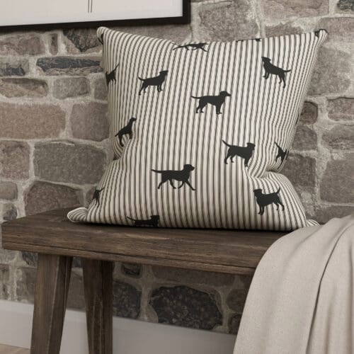 Emily Bond Marley Coal Cushion