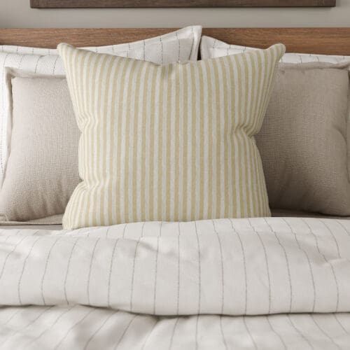 Emily Bond Oscar Stripe Gold Cushion