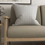 Emily Bond Oscar Stripe Indigo Cushion
