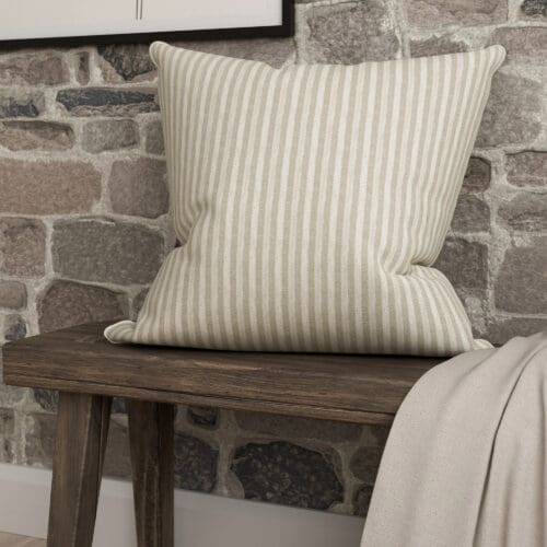 Emily Bond Oscar Stripe Linen Cushion