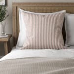 Emily Bond Oscar Stripe Raspberry Cushion