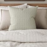 Emily Bond Oscar Stripe Sage Cushion