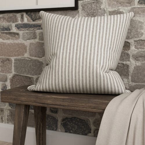 Emily Bond Oscar Stripe Smoke Cushion