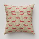 Emily Bond Peggy Raspberry Cushion