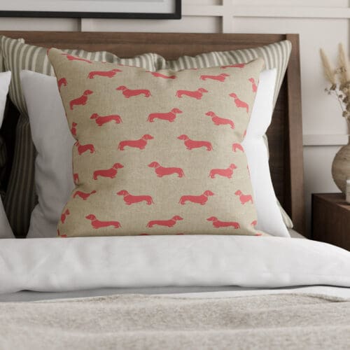 Emily Bond Peggy Raspberry Cushion