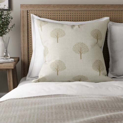 Emily Bond Yew Tree Linen Cushion
