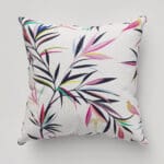 Sara Miller Bamboo White Cushion