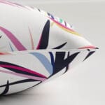 Sara Miller Bamboo White Cushion