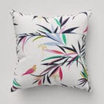 Sara Miller Bamboo White Cushion