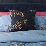 Sara Miller Birds & Gate Deep Navy Cushion