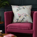 Sara Miller Birds & Trellis Duckegg Cushion