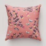 Sara Miller Butterflies & Trellis Peach Cushion