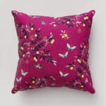 Sara Miller Butterflies & Trellis Purple Cushion