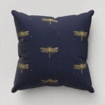 Sara Miller Dragonfly Navy Cushion