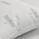 Sara Miller Dragonfly White Cushion