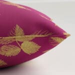Sara Miller Etched Leaves Fuchsia Cushion