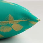 Sara Miller Etched Leaves Green Cushion