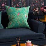 Sara Miller Green Birds Cushion