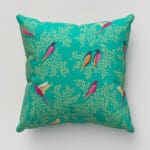 Sara Miller Green Birds Cushion