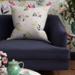Sara Miller Lemon Cluster White Cushion