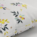 Sara Miller Lemon Cluster White Cushion