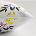 Sara Miller Lemon Cluster White Cushion
