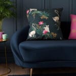 Sara Miller Lemur Forest Green Cushion