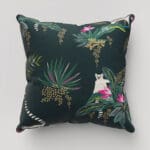Sara Miller Lemur Forest Green Cushion
