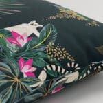 Sara Miller Lemur Forest Green Cushion
