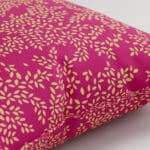 Sara Miller Little Leaves Fuchsia Cushion