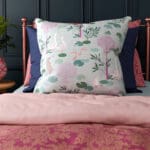 Sara Miller Riverbank Tales Pale Blue Cushion