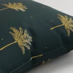 Sara Miller Small Palm Tree Forest Green Cushion
