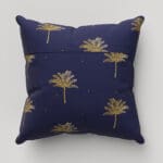 Sara Miller Small Palm Tree Navy Cushion