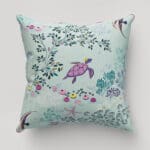 Sara Miller Underwater Aqua Cushion