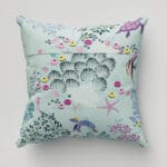 Sara Miller Underwater Aqua Cushion