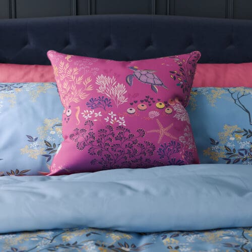 Sara Miller Underwater Mauve Cushion