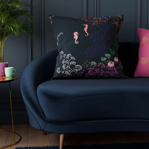 Sara Miller Underwater Midnight Cushion