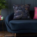 Sara Miller Cheetah Midnight Cushion
