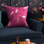 Sara Miller Heron Fuchsia Cushion