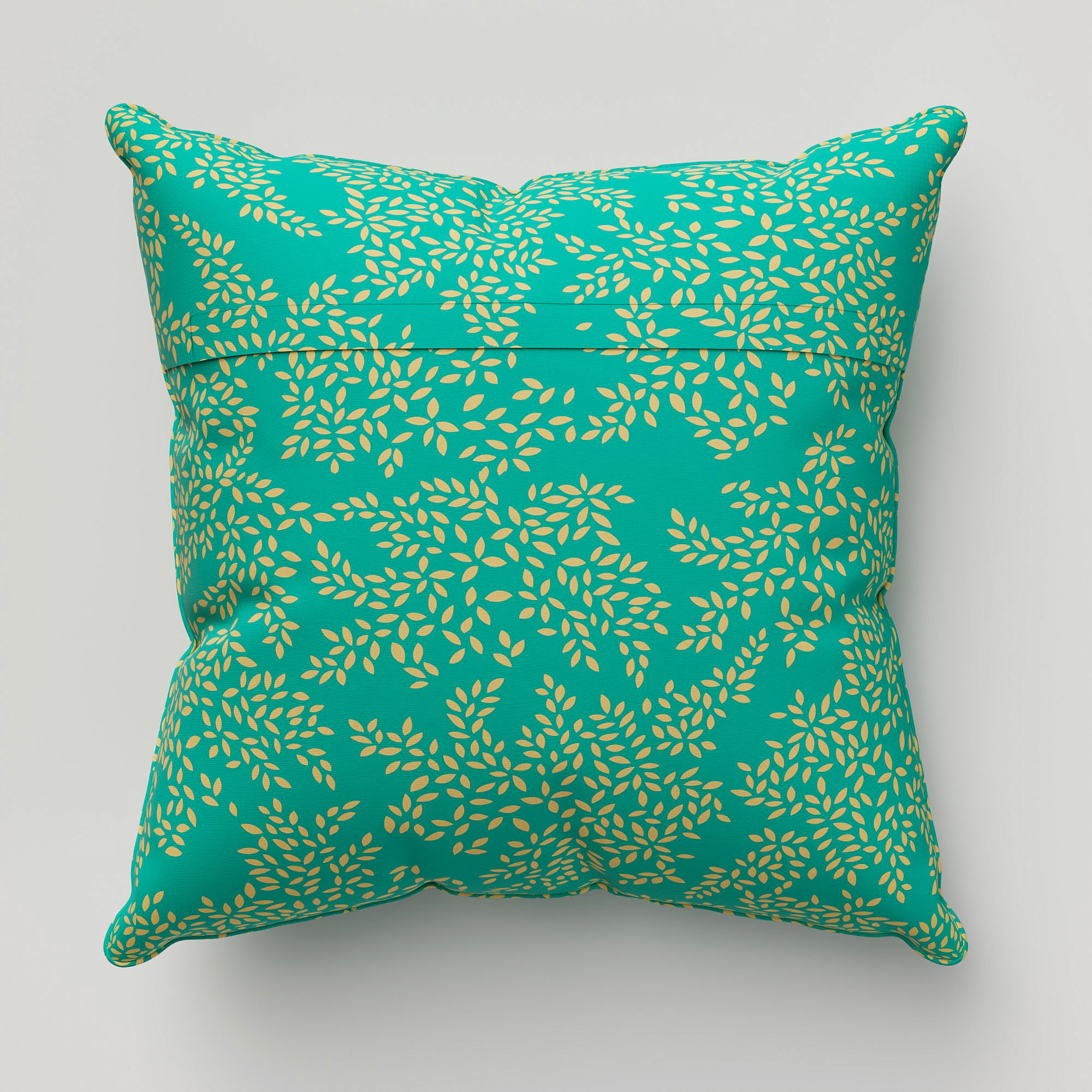 Sara Miller Little Leaves Green Cushion - Image 5
