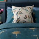 Sara Miller Ornamental Peacock Stone Cushion