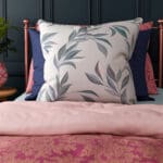 Sara Miller Ornamental Peacock Warm Grey Cushion